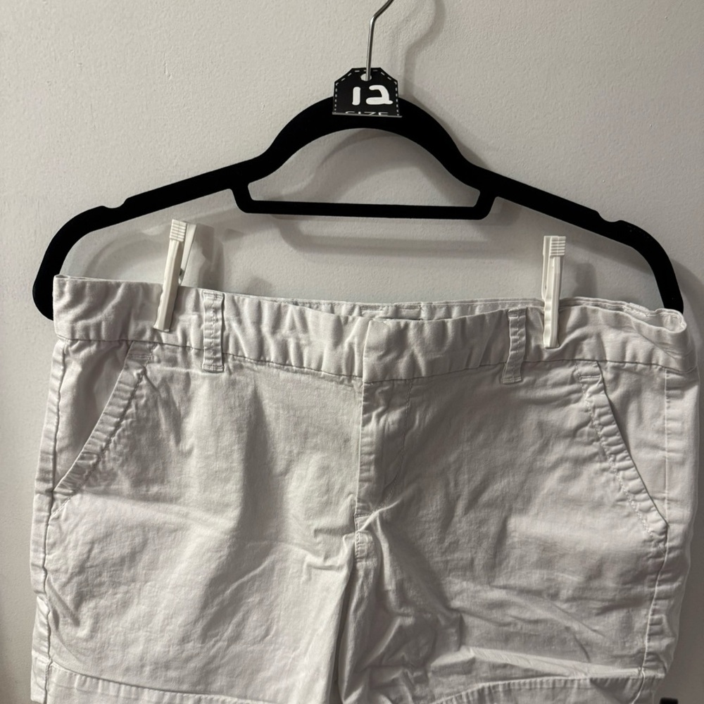 Calvin Klein Women's White Cargo Shorts